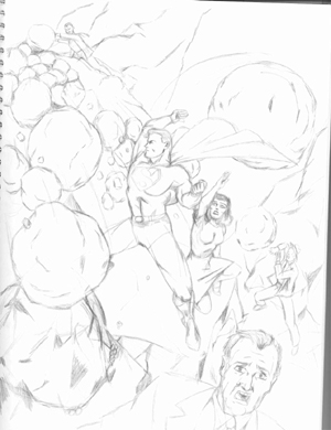 K-Metal Page One Sketch