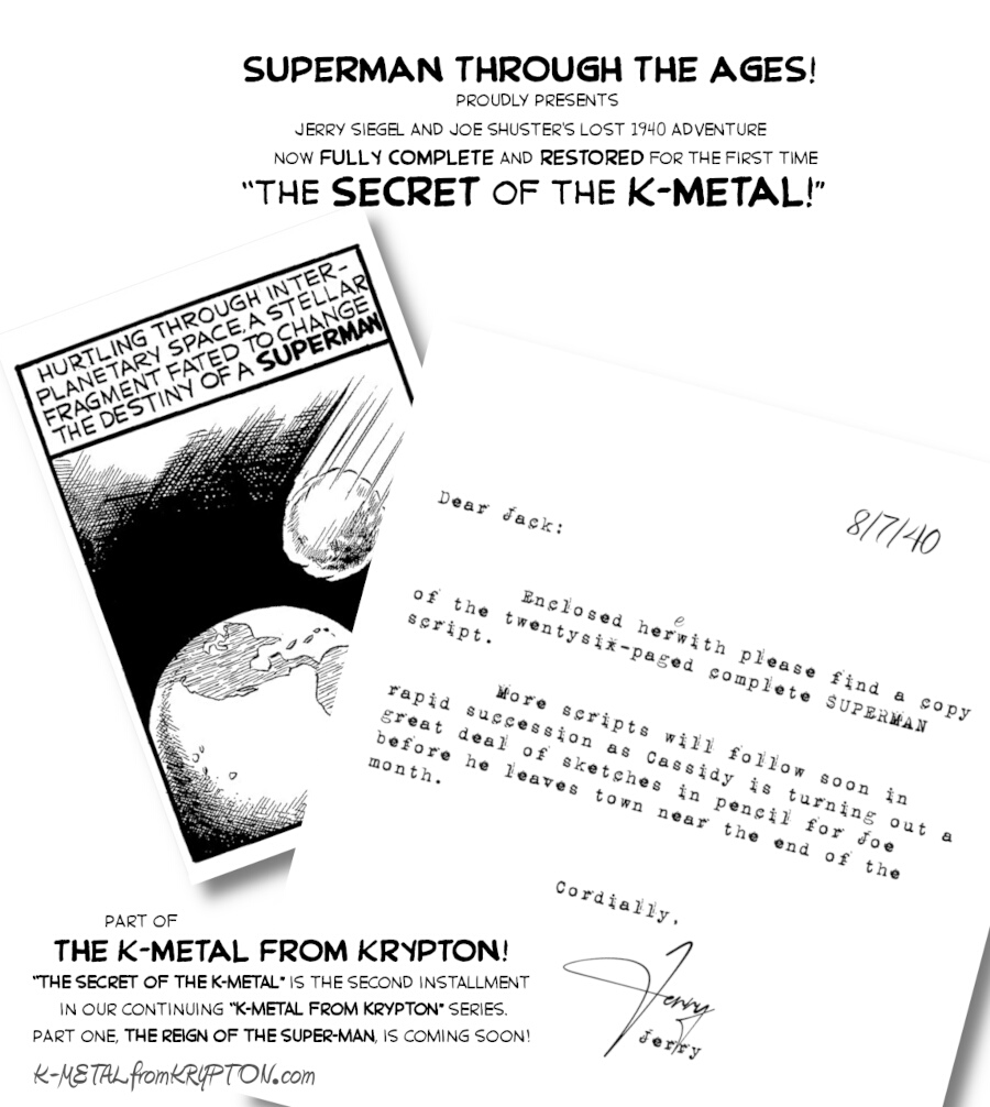 Superman Through the Ages! Comic Book Issue #0: Secret of the K-Metal - The K-Metal from Krypton Part Two: The Secret of the K-Metal!
