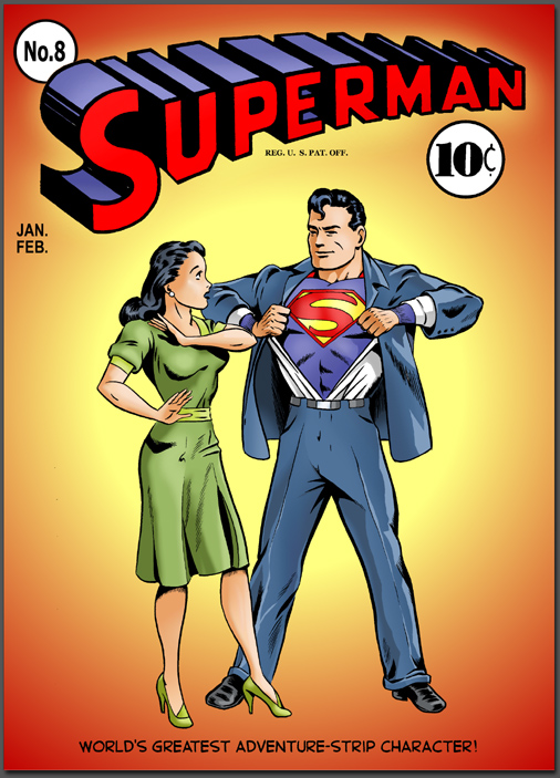 Superman Through the Ages! Comic Book Issue #0: Secret of the K-Metal - Issue Cover [Angel Criado; Bob Rivard; Sarge]