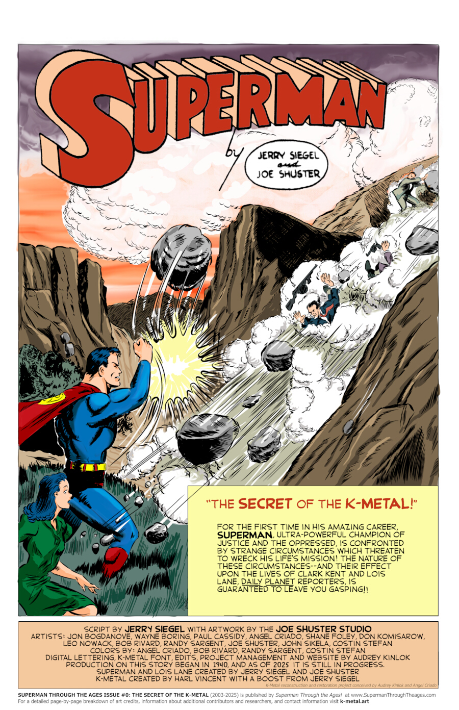 Superman Through the Ages! Comic Book Issue #0: Secret of the K-Metal - Page 1: 