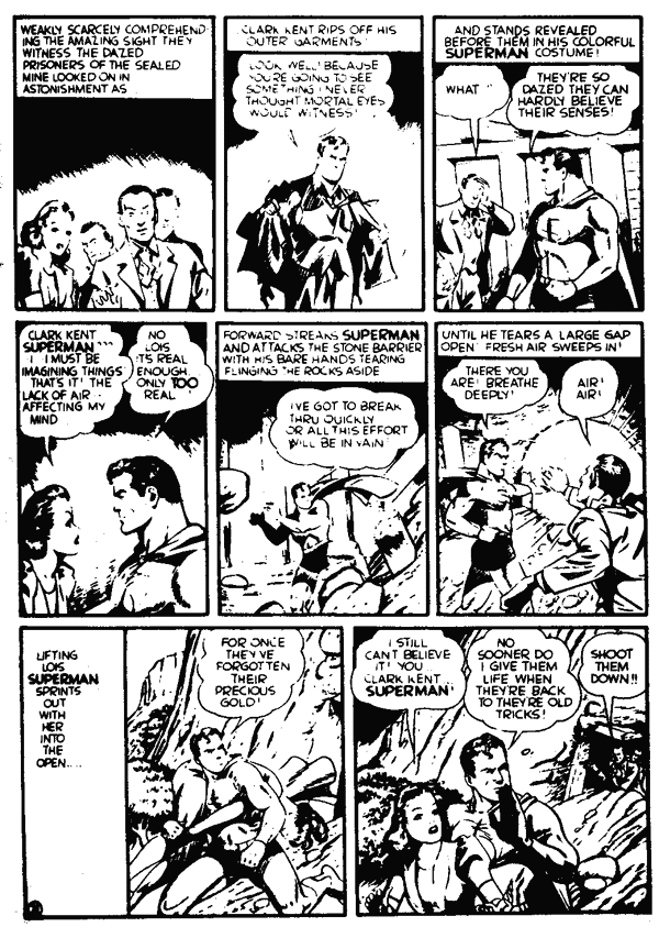 Superman Through the Ages! Comic Book Issue #0: Secret of the K-Metal - Page 21: Look Well! [Wayne Boring & Costin Stefan]