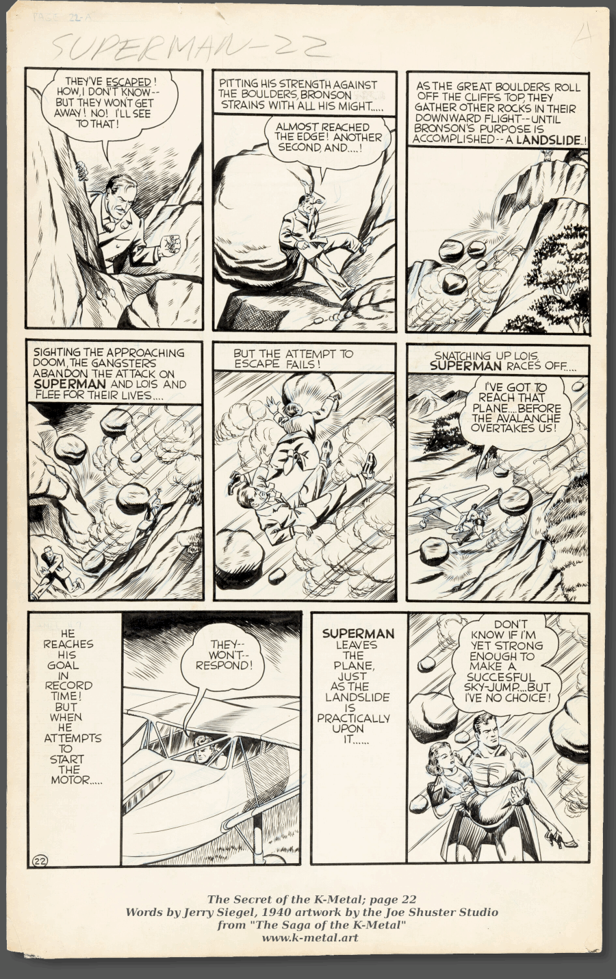 Superman Through the Ages! Comic Book Issue #0: Secret of the K-Metal - Page 22: Landslide! [Jon Bogdanove]