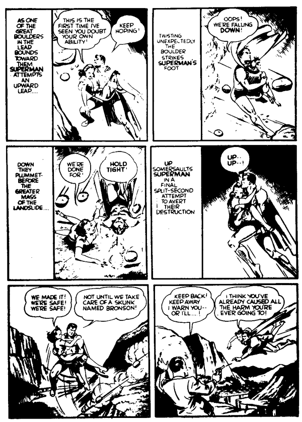 Superman Through the Ages! Comic Book Issue #0: Secret of the K-Metal - Page 23: Sky-Jump! [Wayne Boring & Angel Criado]