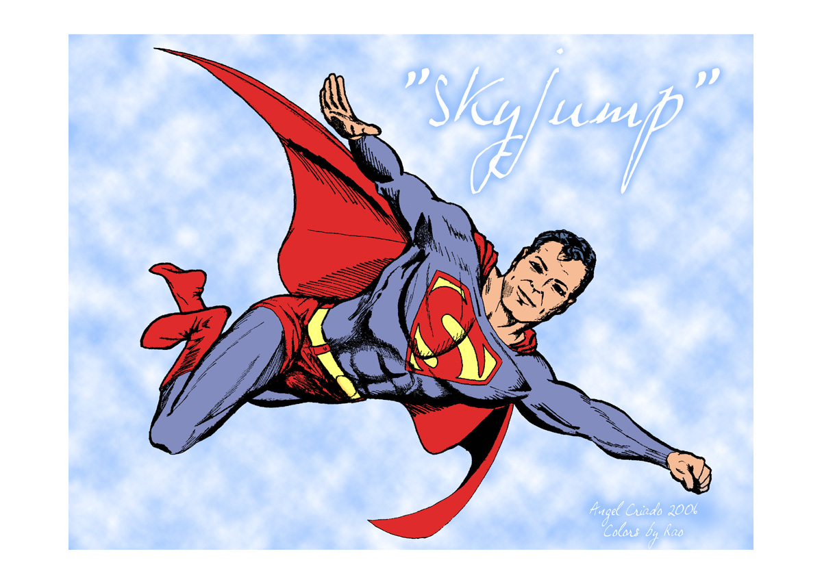 Superman Through the Ages! Comic Book Issue #0: Secret of the K-Metal - Page 29: Bonus Pin-Up #3 [Criado & Kinlok]