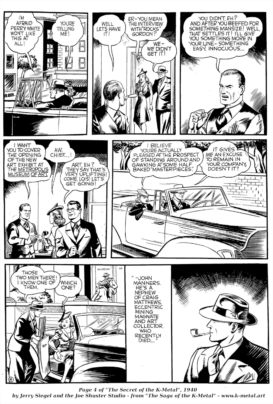 Superman Through the Ages! Comic Book Issue #0: Secret of the K-Metal - Page 4: Out of the Frying Pan... [Angel Criado & Bob Rivard]