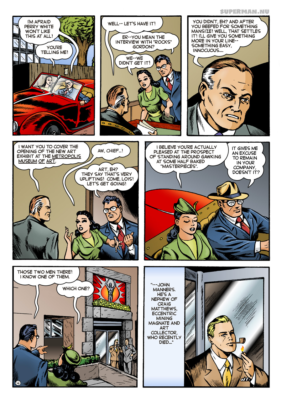 Superman Through the Ages! Comic Book Issue #0: Secret of the K-Metal - Page 4: Out of the Frying Pan... [Angel Criado & Bob Rivard]