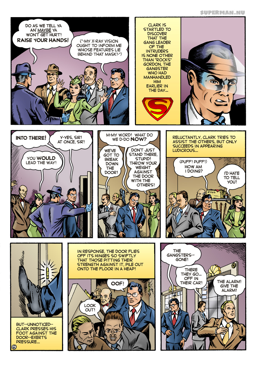 Superman Through the Ages! Comic Book Issue #0: Secret of the K-Metal - Page 6: Behind the Mask [Angel Criado & Bob Rivard]