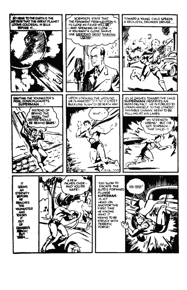 Superman Through the Ages! Comic Book Issue #0: Secret of the K-Metal - Page 8: Safe! [Wayne Boring & Shane Foley]