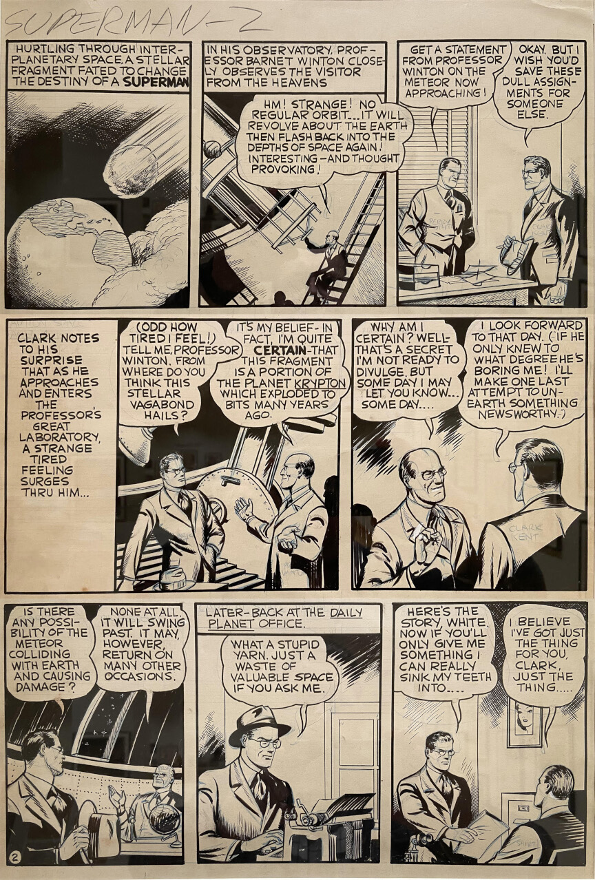 Original Artwork for K-Metal Page 2, constructed by Jon Morris