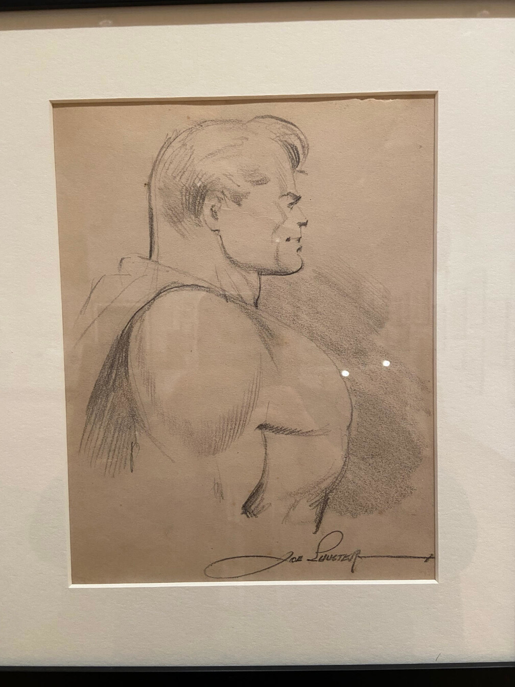 Superman sketch by Joe Shuster